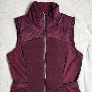 Lululemon Vest Women’s Goose Down Pockets Down For It All Color Red Wine Size 4